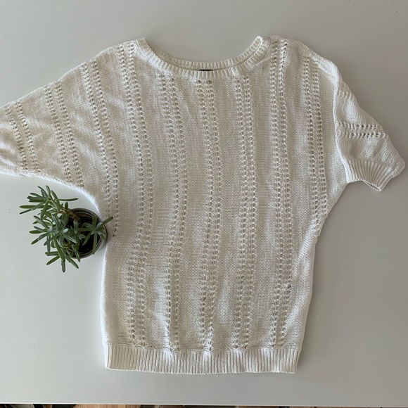 Express White Knit Sweater - Picture 1 of 2